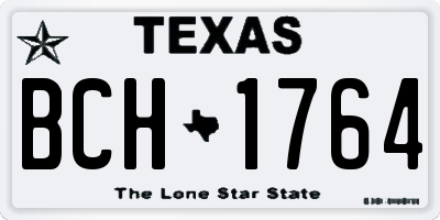 TX license plate BCH1764
