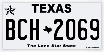 TX license plate BCH2069