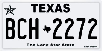 TX license plate BCH2272