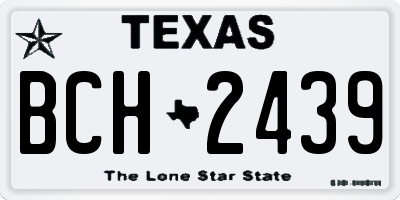 TX license plate BCH2439