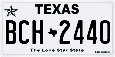 TX license plate BCH2440
