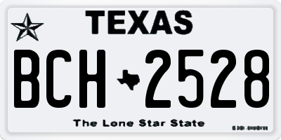 TX license plate BCH2528