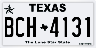 TX license plate BCH4131