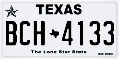 TX license plate BCH4133