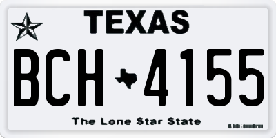 TX license plate BCH4155
