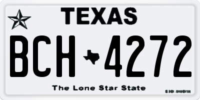 TX license plate BCH4272