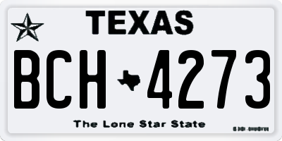TX license plate BCH4273