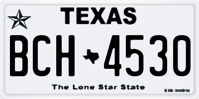 TX license plate BCH4530