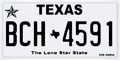 TX license plate BCH4591