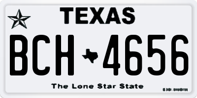 TX license plate BCH4656