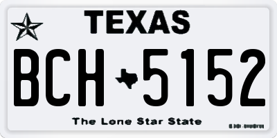 TX license plate BCH5152