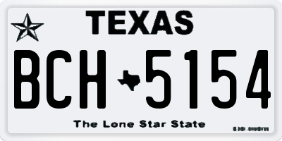 TX license plate BCH5154