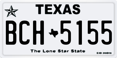 TX license plate BCH5155