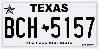 TX license plate BCH5157