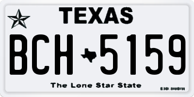 TX license plate BCH5159