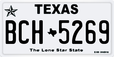 TX license plate BCH5269