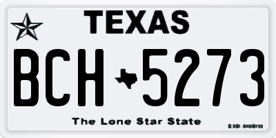 TX license plate BCH5273