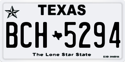 TX license plate BCH5294