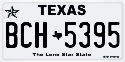 TX license plate BCH5395
