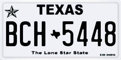TX license plate BCH5448