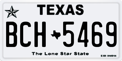 TX license plate BCH5469