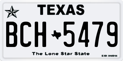 TX license plate BCH5479
