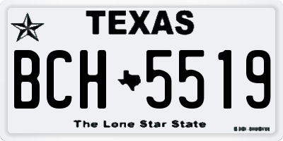 TX license plate BCH5519