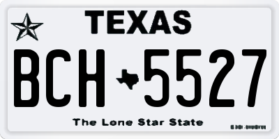 TX license plate BCH5527