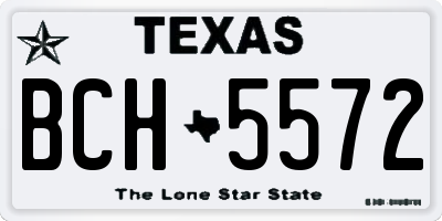 TX license plate BCH5572