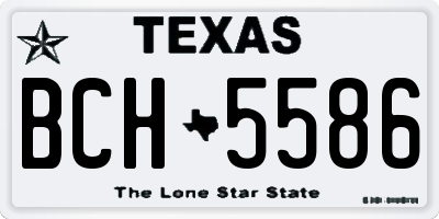 TX license plate BCH5586