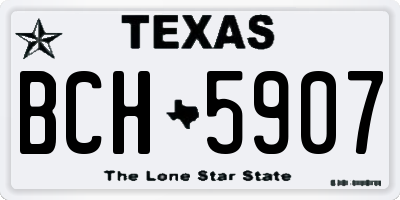 TX license plate BCH5907