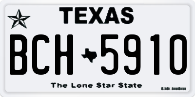 TX license plate BCH5910