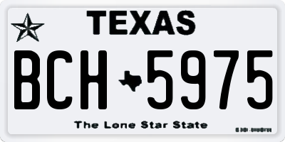 TX license plate BCH5975