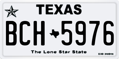 TX license plate BCH5976