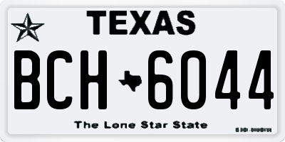 TX license plate BCH6044