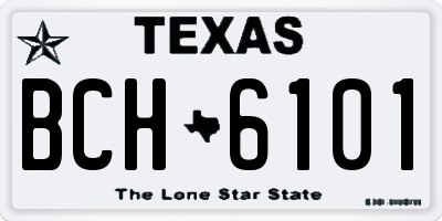 TX license plate BCH6101
