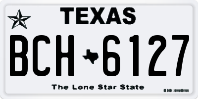 TX license plate BCH6127