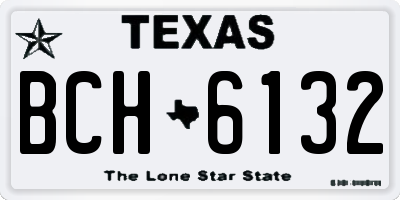 TX license plate BCH6132