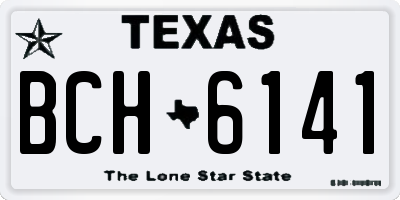 TX license plate BCH6141