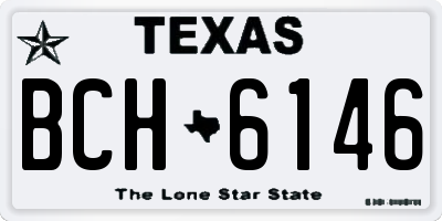 TX license plate BCH6146