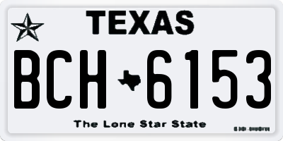 TX license plate BCH6153