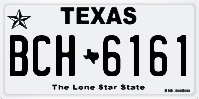 TX license plate BCH6161