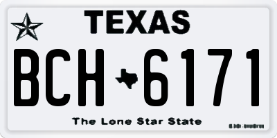 TX license plate BCH6171