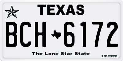 TX license plate BCH6172