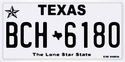 TX license plate BCH6180