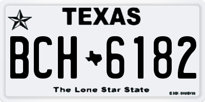 TX license plate BCH6182