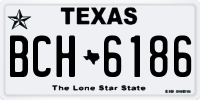 TX license plate BCH6186