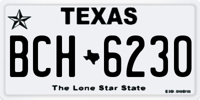 TX license plate BCH6230