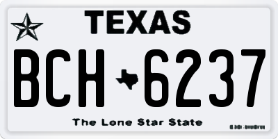TX license plate BCH6237