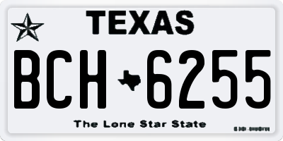 TX license plate BCH6255
